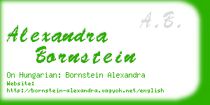 alexandra bornstein business card